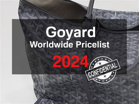 is goyard cheaper in london|goyard price list paris.